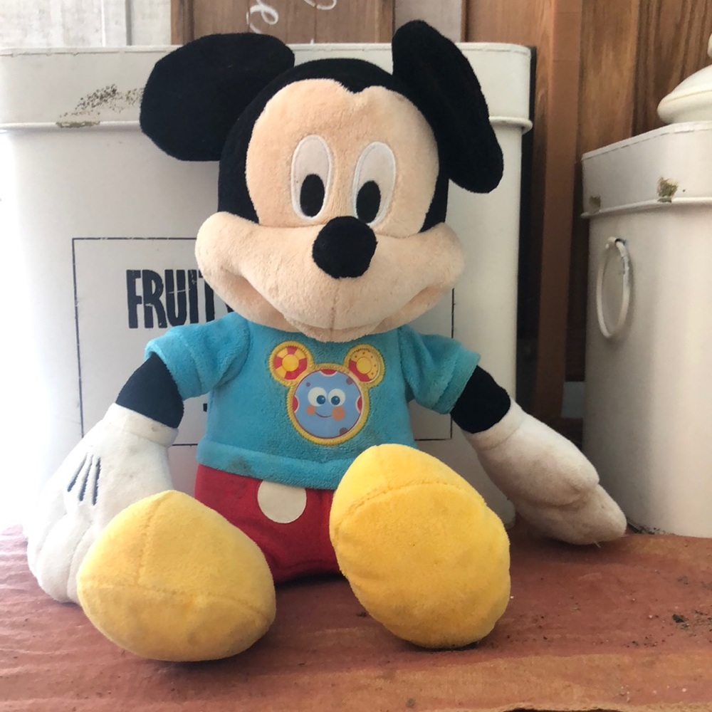 Disney Mickey Mouse Plush Toy‎ - Black, Yellow, Blue